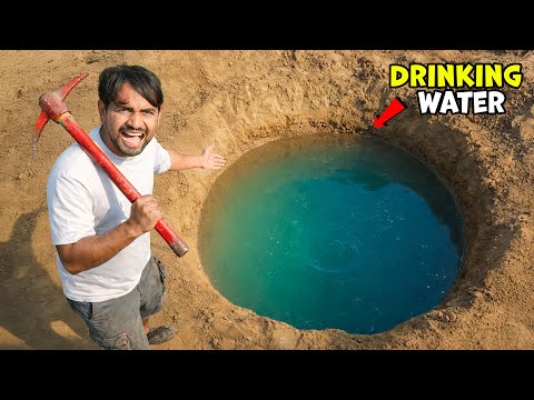 Dig Well And Drink Water Challenge 😱 - कुआँ खोद के पानी पियो | Dare 1