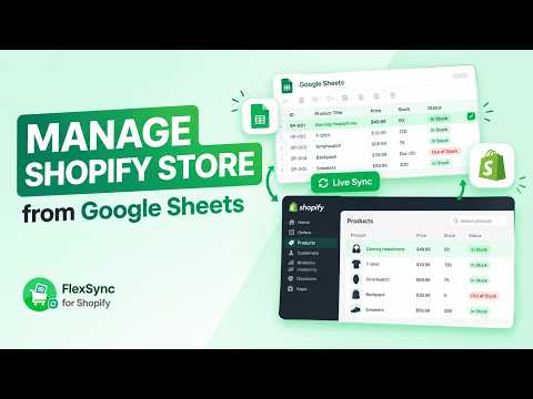 Manage Your Shopify Store From Google Sheets | FlexSync
