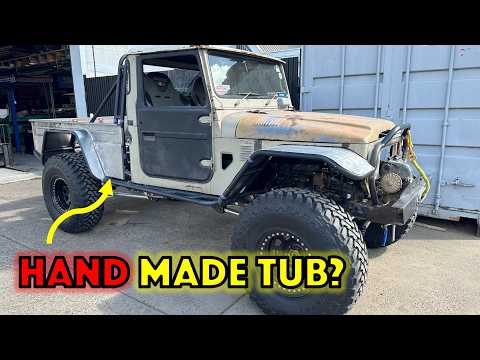 WILDEST road legal 4x4 gets tub, wheels, swaybar, bumpstops, radiator shroud | FJ Build Ep#8