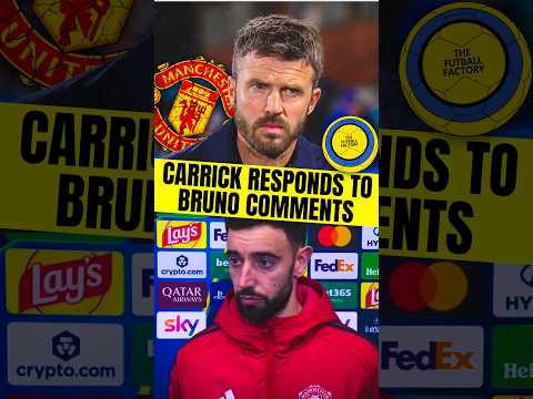 👀 Carrick responds to Bruno comments‼️ #ManchesterUnited #MUFC #BrunoFernandes #UCL #Football