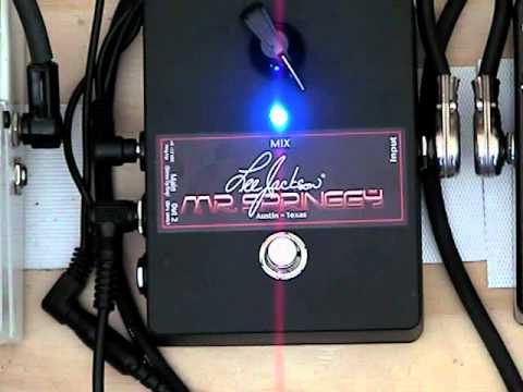 Lee Jackson Mr. Springgy Spring Reverb Pedal 2010s - Black image 2