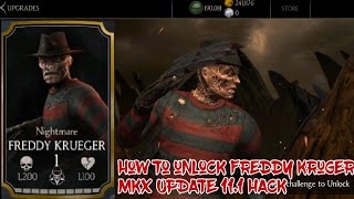 MKX UPDATE 1.16.2 HACK : HOW TO UNLOCK NIGHTMARE FREDDY KRUEGER FOR FREE