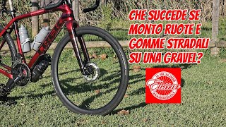 What happens when you put road wheels and tires on a gravel bike? Does it make sense?