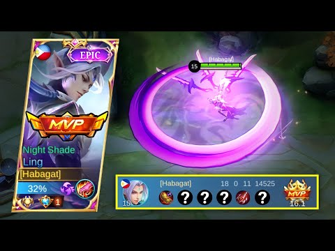 LEGENDARY! LING BEST BUILD REVEAL! | 18 Kills Fast Ulti Combo + Ez Rank Up Rotation ⚡- LING MLBB