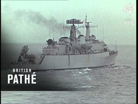 HMS Glamorgan Launches Sea Slug - Colour (1969)