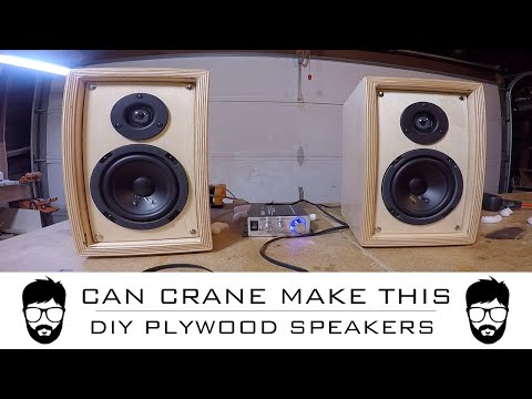 DIY PLYWOOD BOOKSHELF SPEAKERS