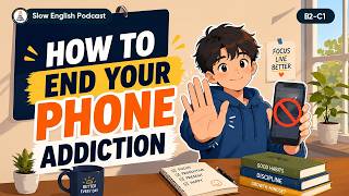 How to End Your Phone Addiction | Slow English Conversation (B1) | The Cozy English