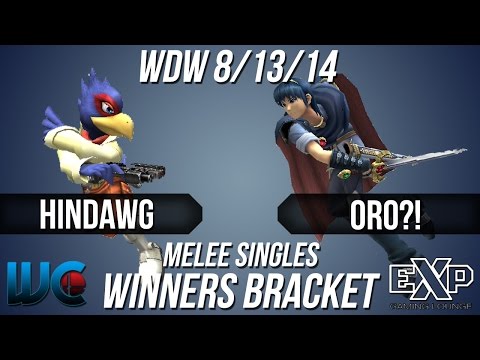 WDW 8/13/14 - Oro?! (Marth) vs. Hindawg (Falco) Melee Singles Bracket