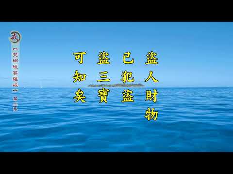 《梵網經菩薩戒》 第三集 天因律師主講
