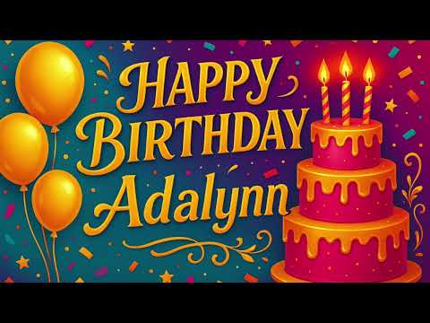 Adalynn: Happy Birthday Song for Adalynn