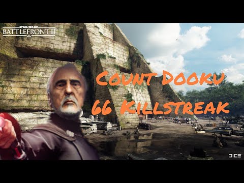 Count Dooku 66 Killstreak on Yavin 4|Star Wars Battlefront 2