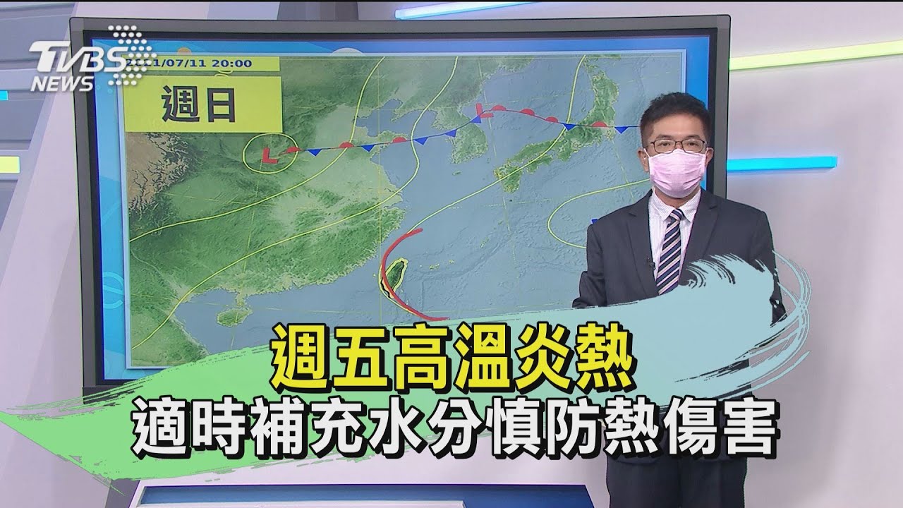 週五高溫炎熱!適時補充水分 慎防熱傷害