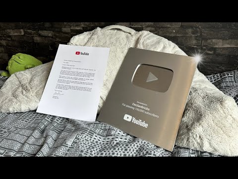 Unboxing My 100k Subscriber Silver Play Button!!