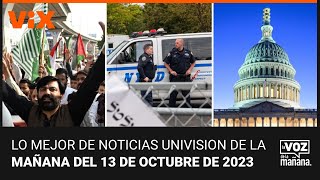 Lo mejor de Noticias Univision de la mañana| viernes 13 de octubre de 2023