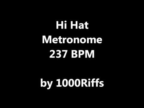 Hi Hat Metronome 237 BPM - Beats Per Minute