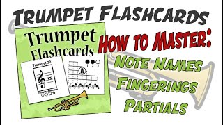 Trumpet Fingering Chart Flashcards: Learn Trumpet Notes FAST & EASY