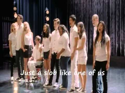 One of Us (Glee Cast Version) - lyrics
