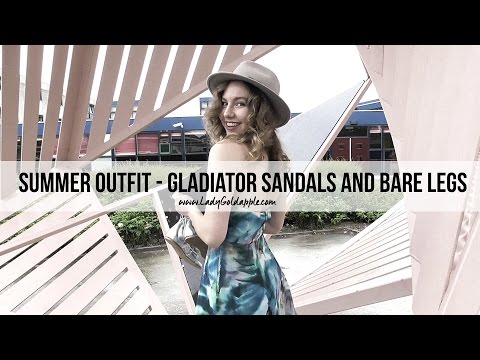 Summer Outfit - Gladiator Sandals and bare legs | LADY...