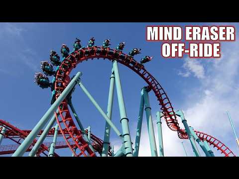 Off-ride footage of a Mind Eraser train