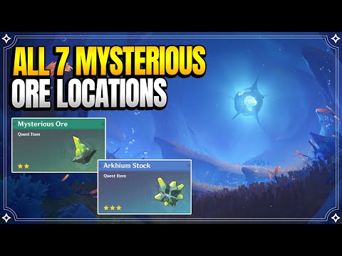 All 7 Mysterious Ore Locations | Arkhium Stock | World Quests & Puzzles |【Genshin Impact】