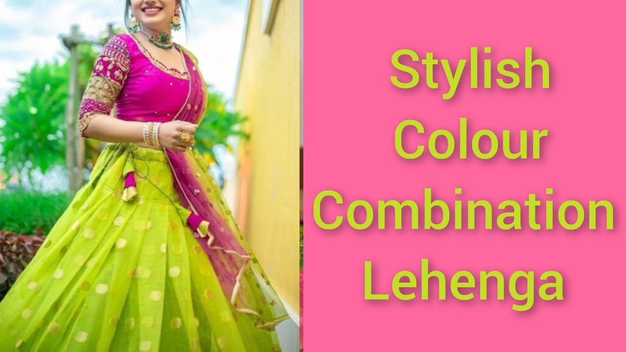 Watch video Green and Pink Colour Combination Lehenga Choli Designs //Stylish Party Wear Lehenga Choli Designs Now Green and Pink Colour Combination Lehenga Choli Designs //Stylish Party Wear Lehenga Choli Designs