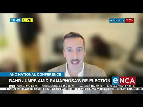Discussion ANC conference Rand jumps amid Ramaphosa's re election