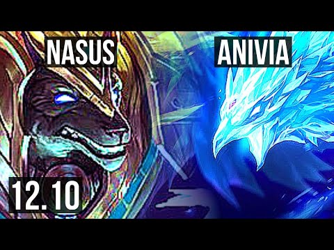 NASUS vs ANIVIA (MID) | Rank 4 Nasus, 5/0/3 | EUW Grandmaster | 12.10