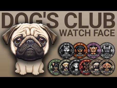 Dog's Club Watch Face 088