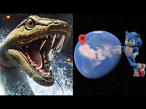 Giant Snake TITANOBOA on Google Earth!