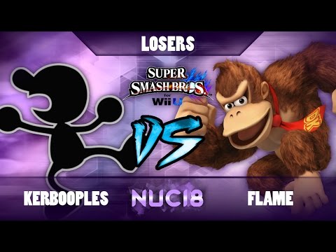 NUC18 - Kerbooples (Game&Watch, Dunk Hunt) vs Flame (Donkey kong)- Losers Top 8 - SSB4