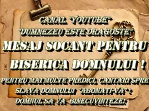 Fratele Nutu - mesaj șocant adresat Bisericii de pretutindeni !!