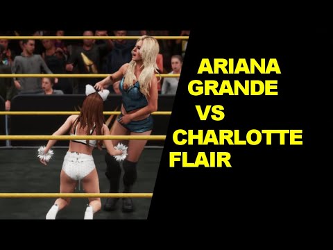 WWE 2K18 Ariana Grande vs Charlotte Flair - Extreme Rules