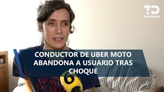 Erick sufre fractura en la rodilla tras choque en mototaxi por aplicación; conductor lo abandona