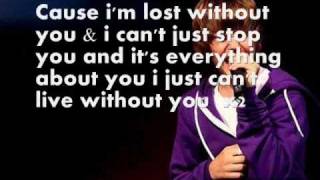 Justin Bieber Can&#39;t live without you [lyrics on screen]