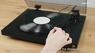 Video thumbnail for How to use PS-HX500: Listening to your vinyl records by Sony
