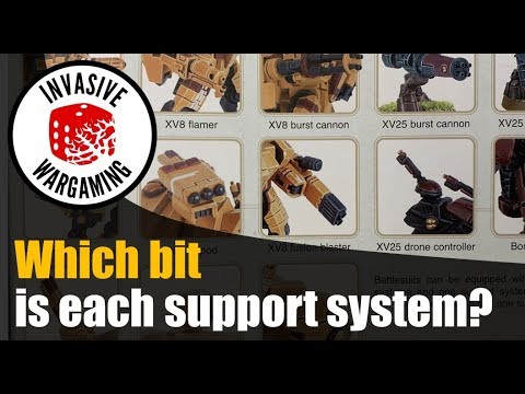 Modelling Tau Support System on Battlesuits Warhammer 40k