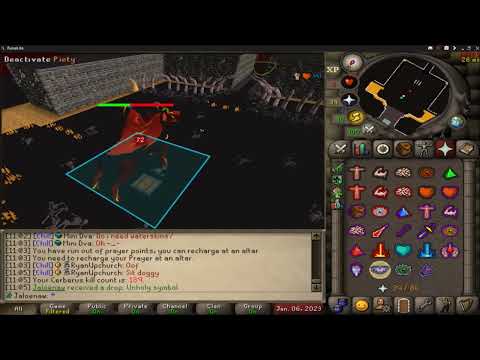 OSRS Cerberus ft. full Dharok's