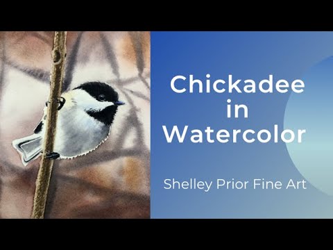 Watercolor Chickadee