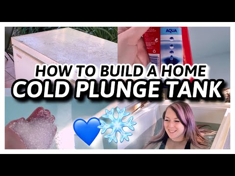 HOW TO BUILD A COLD PLUNGE TANK AT HOME || Chest Freezer Ice Bath, Magnesium Salt ❄️💙🥶