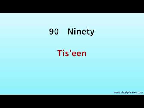 Learn Egyptian Arabic 500 Phrases say ''90    Ninety''