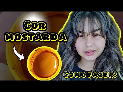 Como Fazer a cor Mostarda - PARA FAZER ADESIVOS DE UNHAS / agadesivosdeunhas