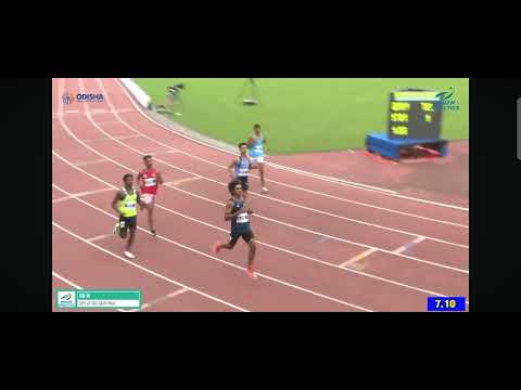 60m semi final boys u16 40th national junior athletics championships 2025 Bhubaneswar Odisha 