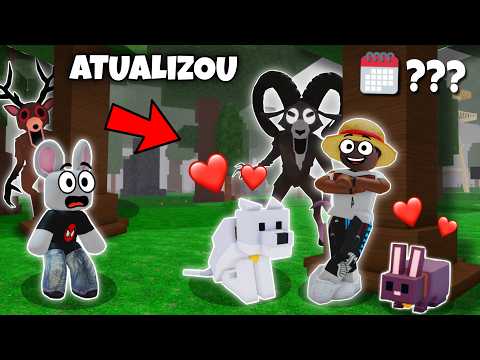 TROQUEI O LARRYZINHO e ADOTEI NOVOS PETS NO 99 NOITES NA FLORESTA do ROBLOX!