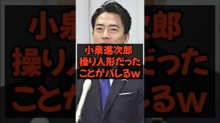 小泉進次郎、操り人形だったことがバレるw #政治 #税金 #自民党 #小泉進次郎 #公明党