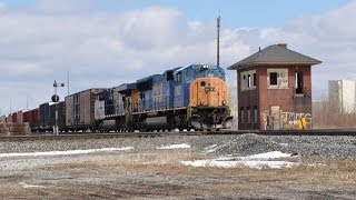 preview picture of video '12 Trains In A Couple Hours, Deshler/Leipsic Ohio'