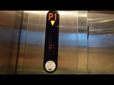 Scenic Kone Ecodisc Traction Elevator at Creekside Community Centre - Vancouver BC