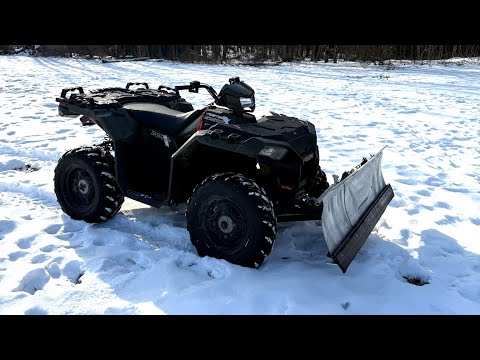 Using the Kolpin Switchblade ATV Plow on a Polaris Sportsman 850