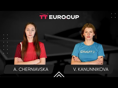 17:10 Alina Cherniavska - Vasylysa Kanunnikova 05.08.2025 TT Euro.Cup Women Ukraine Star. TABLE 3