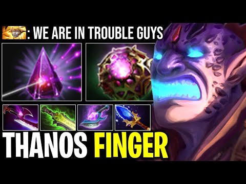 THANOS FINGER SEERT STONE LION WORLD LONGEST RECORD FINGER OF DEATH WITH CRAZY COOLDOWN | DOTA 2
