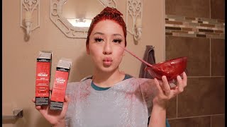 Dying My Hair Red (no bleach) | L